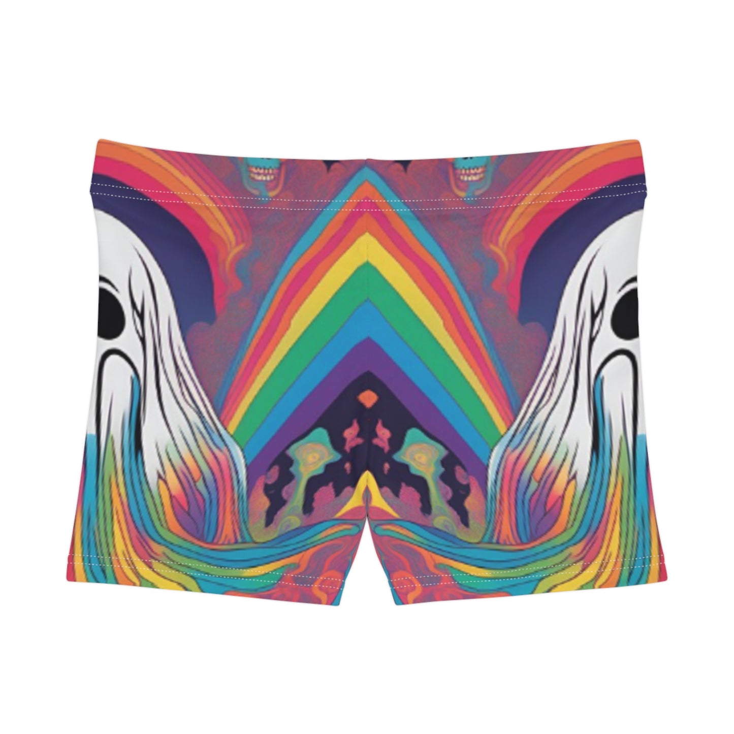 Psychedelic Skull Women's Shorts (AOP)