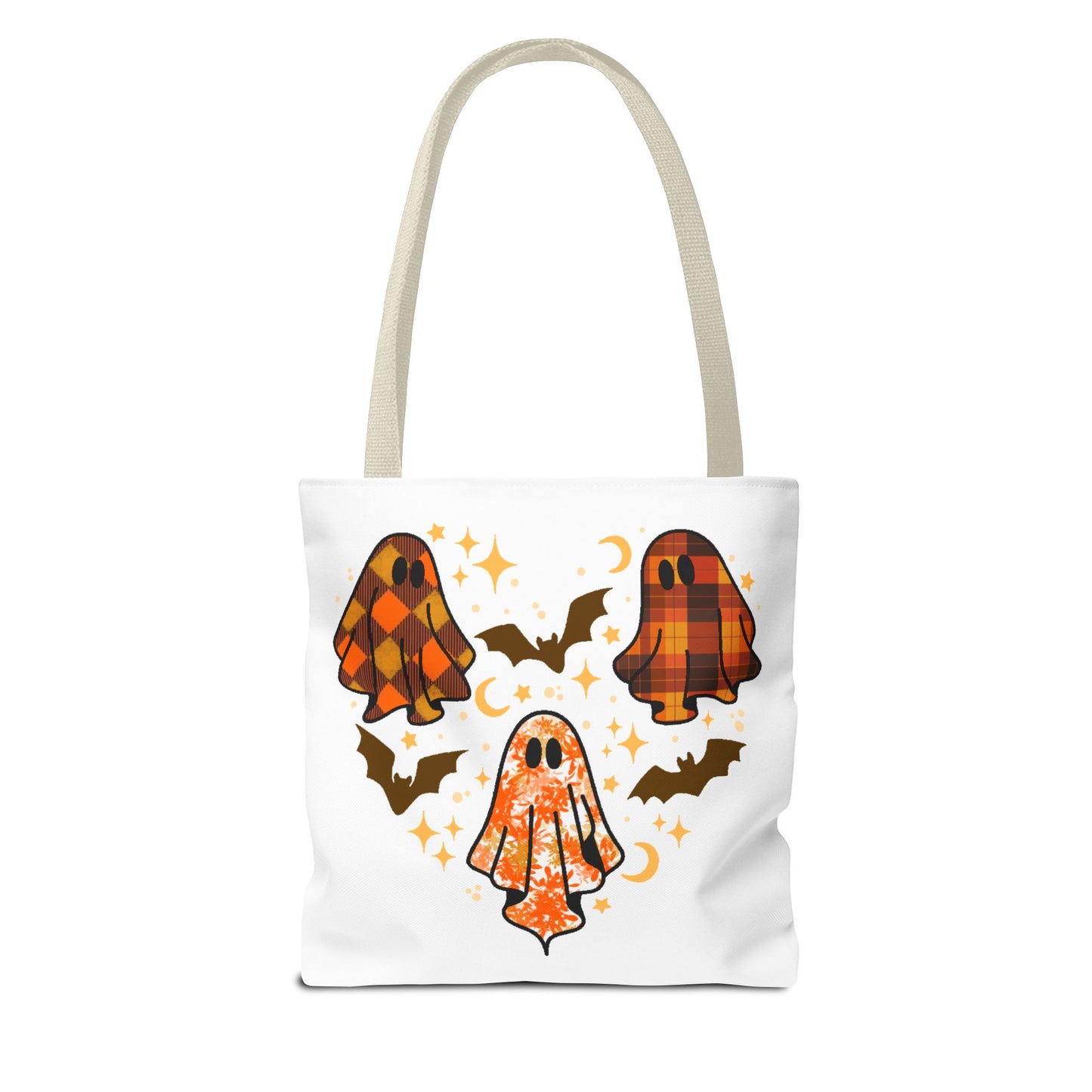 Spooky Ghost Tote Bag, Halloween Bags, Trick or Treat, Seasonal Tote, Autumn Accessories, Gift for Halloween Lovers