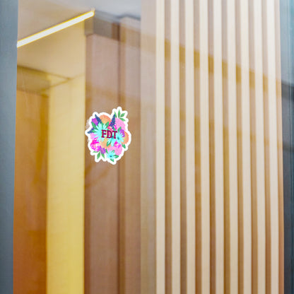 FDT- Colorful Floral Kiss-Cut Vinyl Decals, Perfect for Laptops, Water Bottles, Scrapbooking, Parties, and Weddings