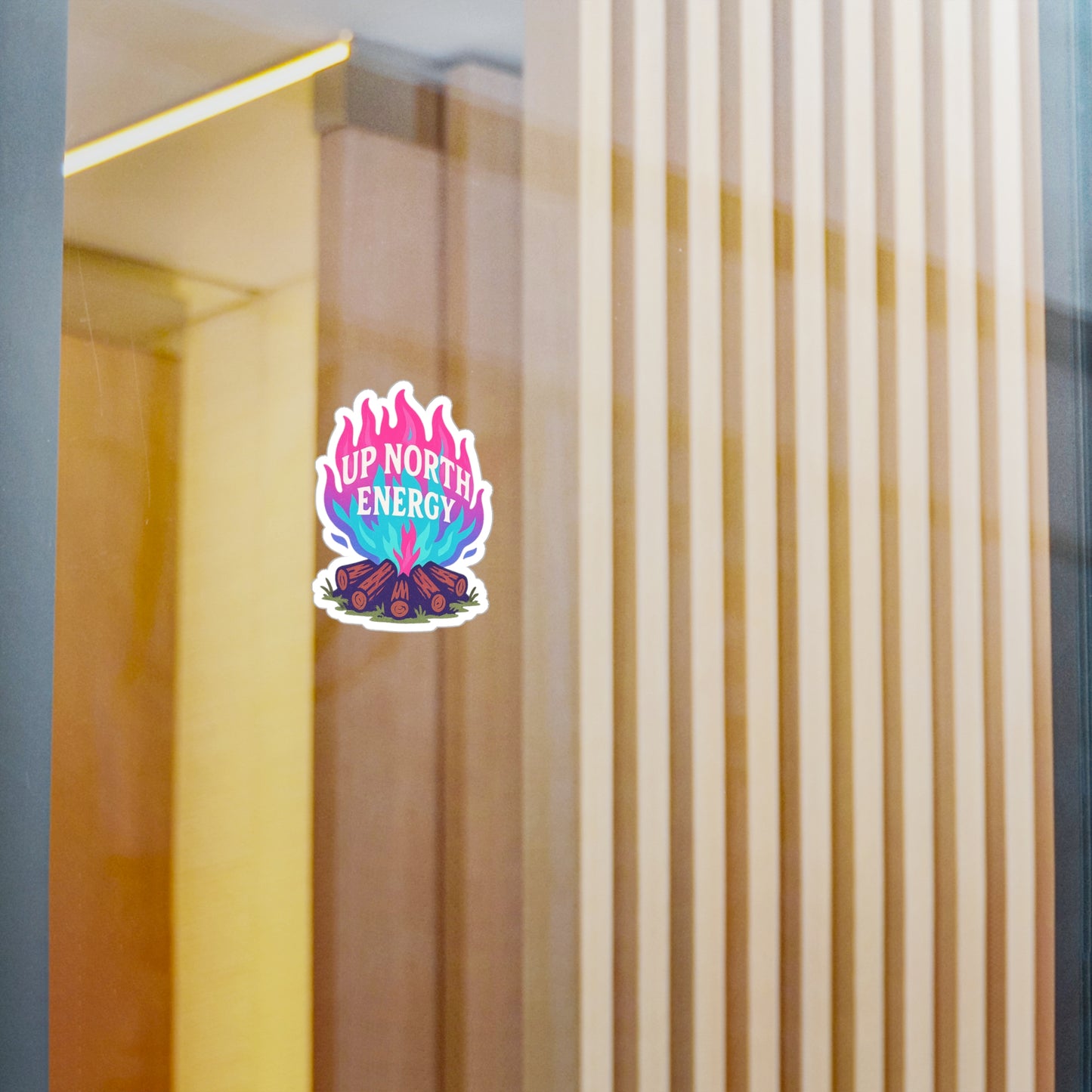 Up North Energy Kiss-Cut Vinyl Decals, Hiking Sticker, Camp Decor, Outdoor Enthusiast Gift, Nature Lovers Wall Art, Adventure Accessories