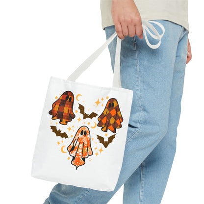 Spooky Ghost Tote Bag, Halloween Bags, Trick or Treat, Seasonal Tote, Autumn Accessories, Gift for Halloween Lovers