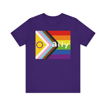 Progressive Pride Flag Ally T-shirt
