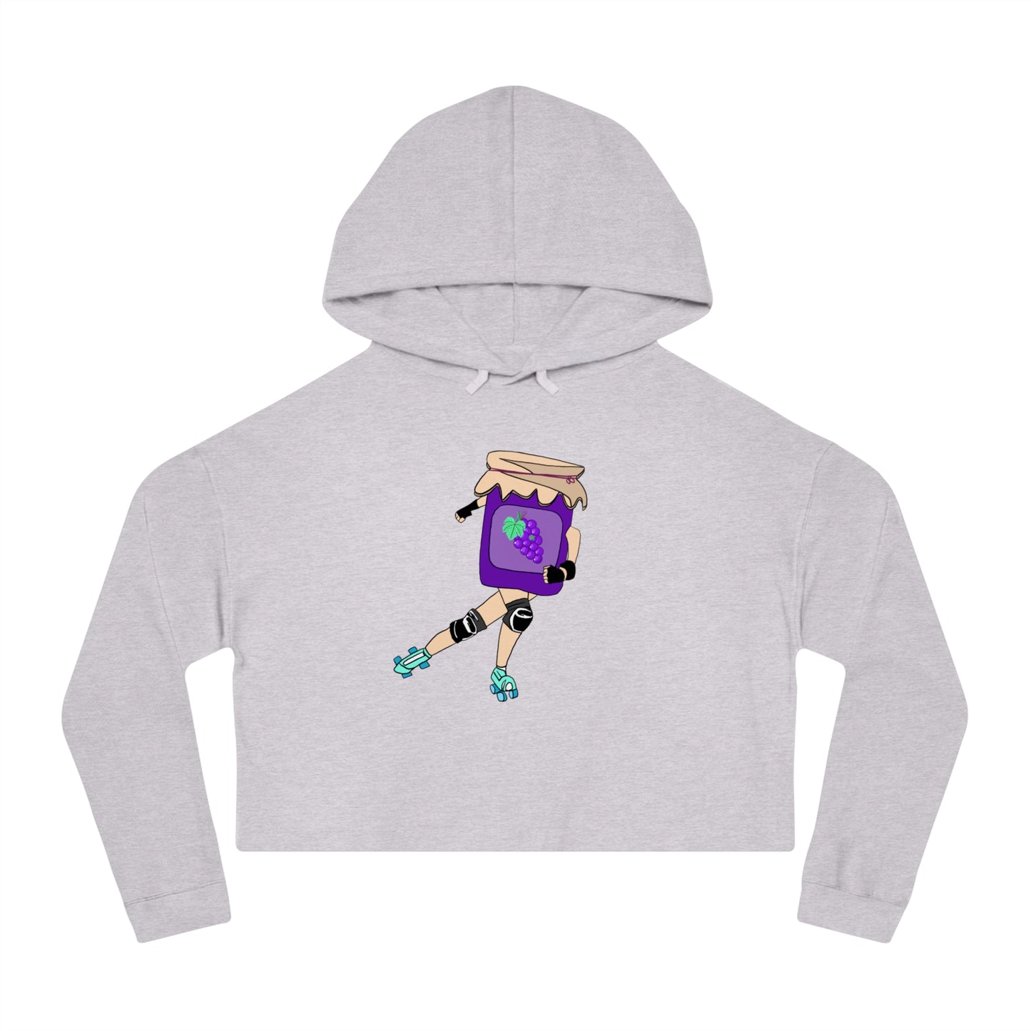 Grape Jammer Cropped Hooded Sweatshirt