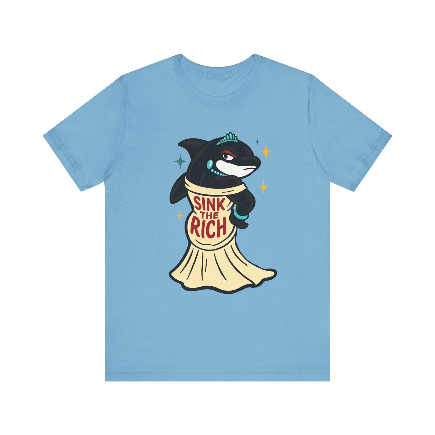 AOC Orca- Sink the Rich Design, Unisex Casual Wear, Perfect for Activists, Humor Gift, Everyday Style