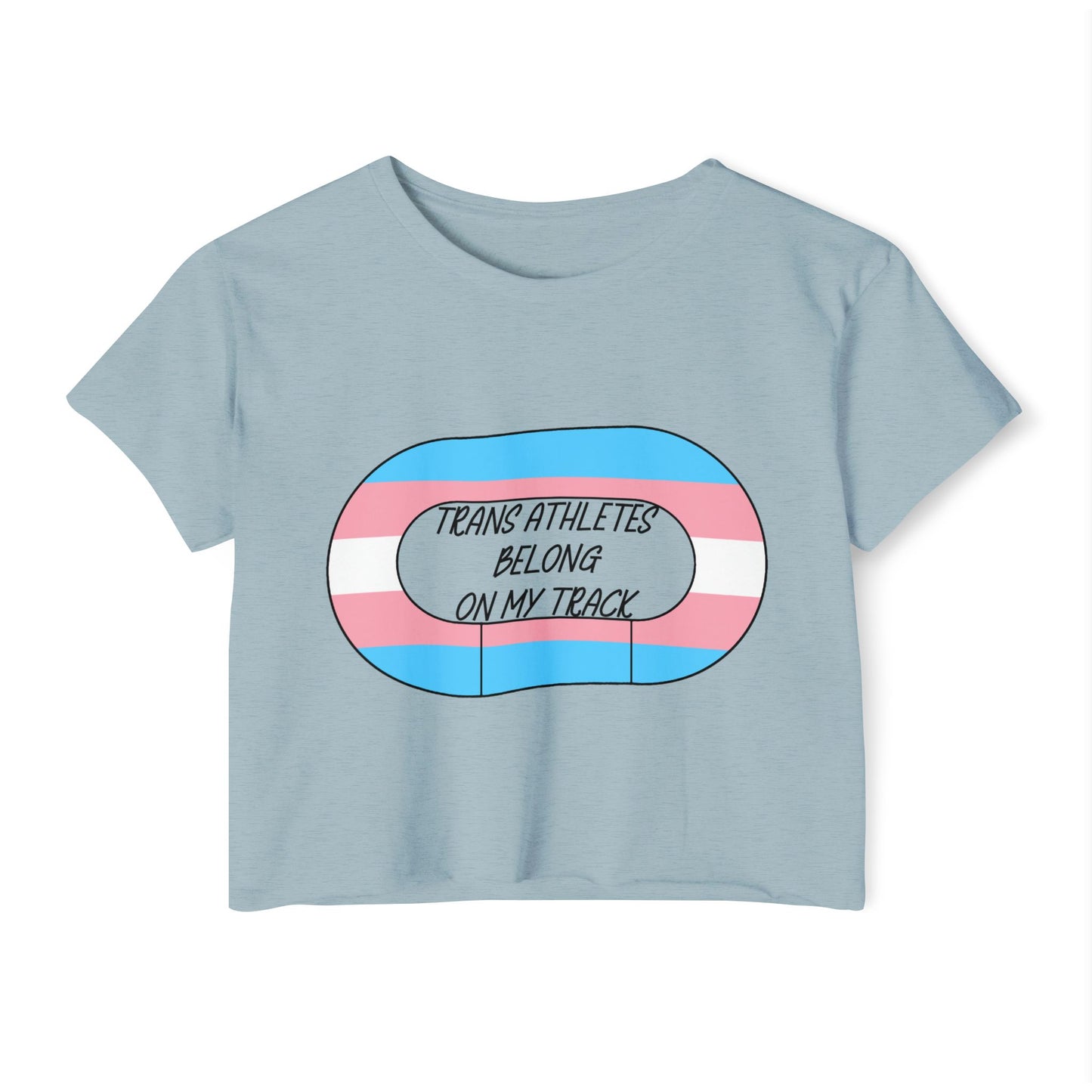 Trans Derby Athletes Crop Top - Pride, LGBTQ+ Equality, Festival Wear, Casual Style, Summer Vibes, Sports Appreciation