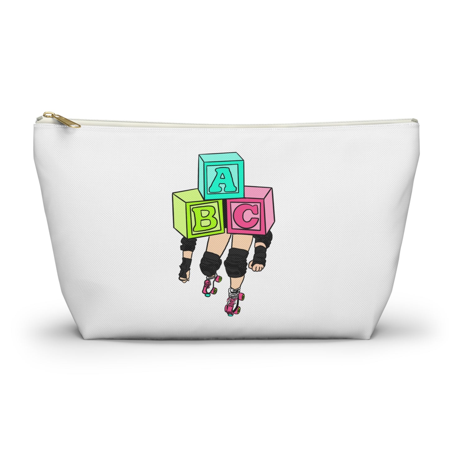 Blocker Derby Bout Day Pouch, Makeup Bag, Travel Organizer, Holiday Gift, Fashion Pouch, Kid's Gift, Fun Clutch