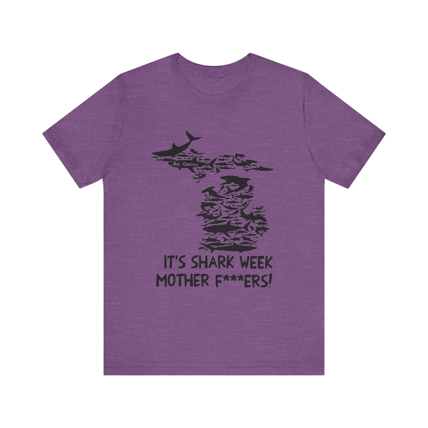 Whitmer Hot Mic Shark Week Unisex Tee, Fun Shark T-Shirt, Perfect for Summer, Shark Lover Gift, Funny Beach Apparel