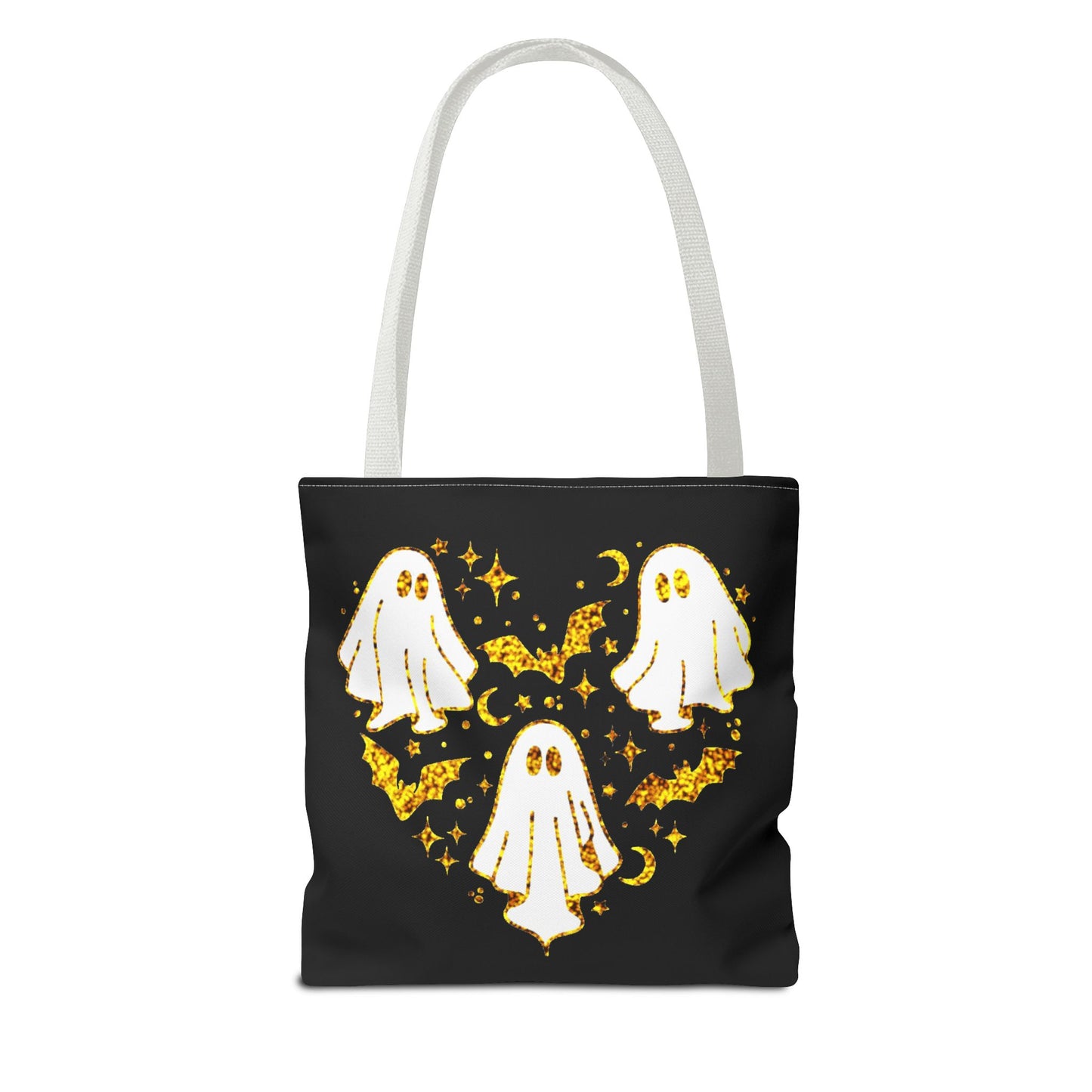 Spooky Ghost Heart Tote Bag - Perfect for Halloween, Trick or Treat, Gift for Kids, Witchy Vibes, Cute Accessory