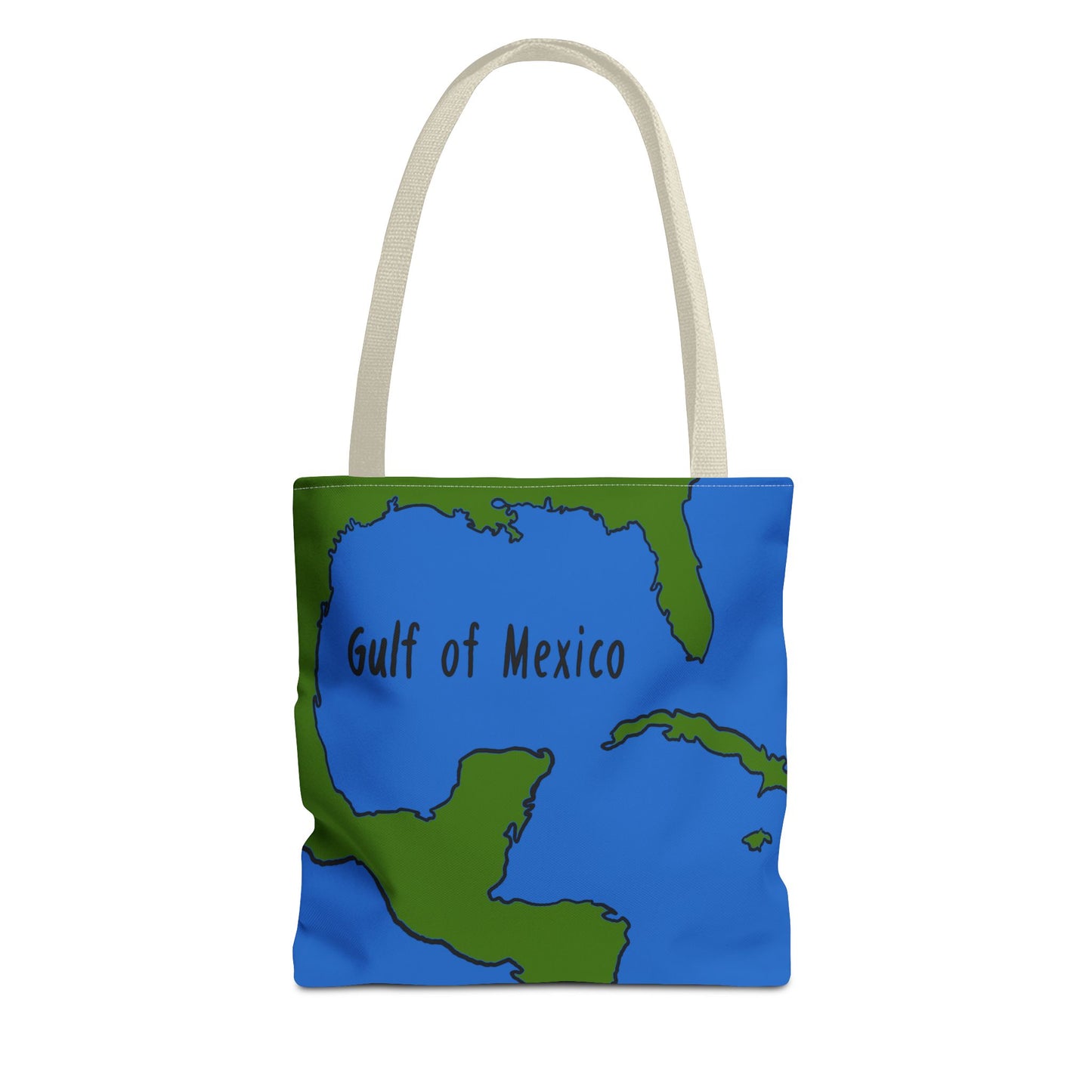 Gulf of Mexico Tote Bag, Eco-Friendly Beach Bag, Travel Organizer, Gift for Adventure Lovers, Summer Tote