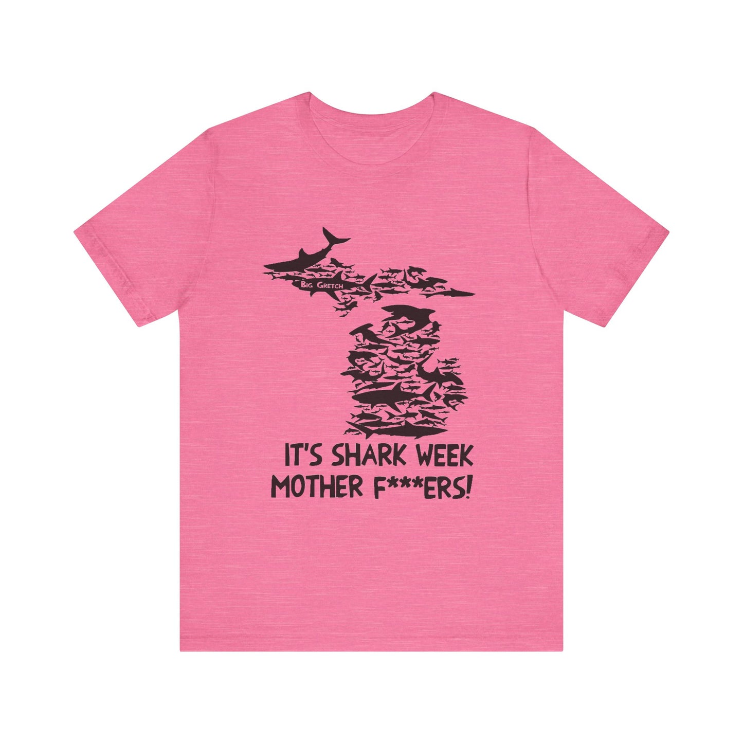 Whitmer Hot Mic Shark Week Unisex Tee, Fun Shark T-Shirt, Perfect for Summer, Shark Lover Gift, Funny Beach Apparel