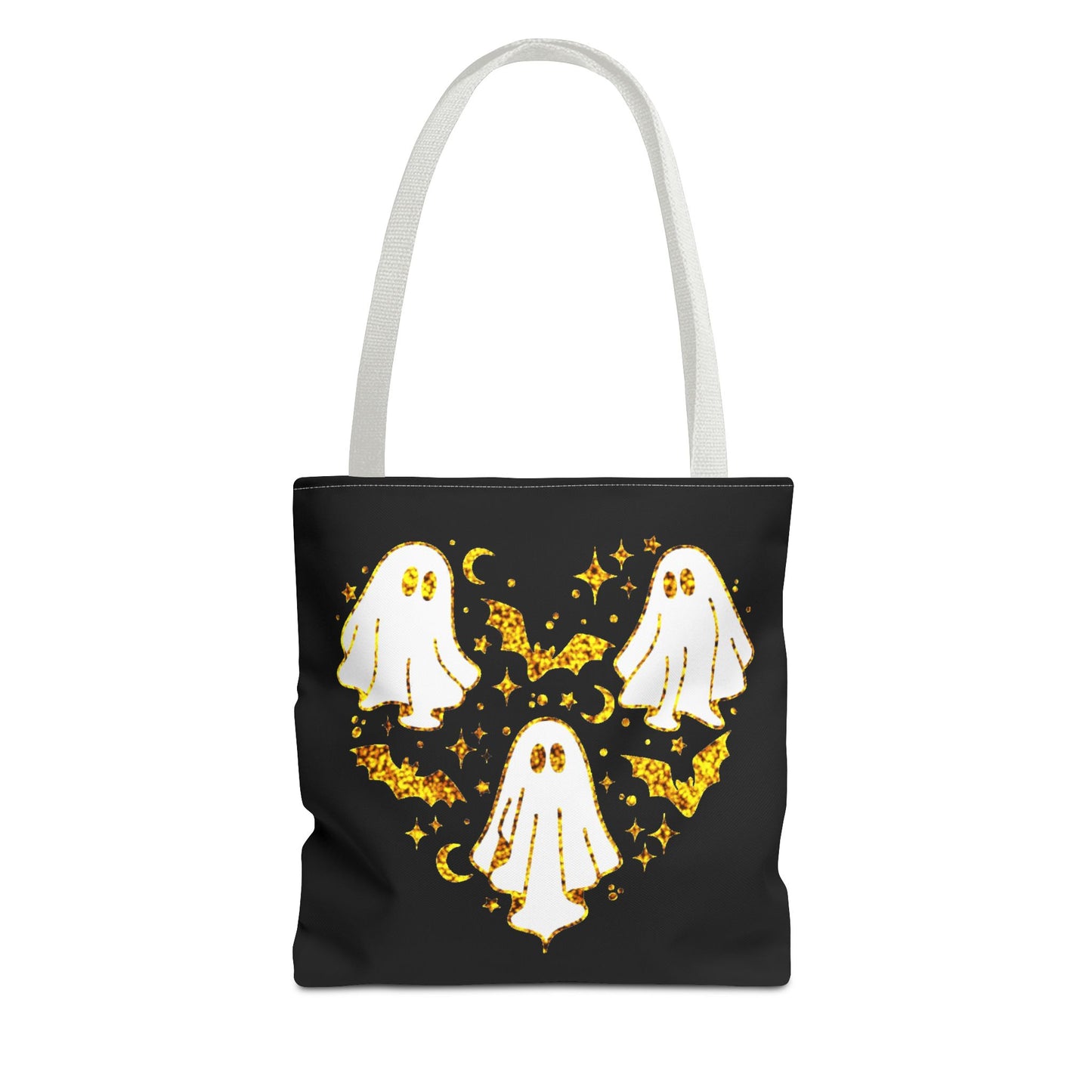 Spooky Ghost Heart Tote Bag - Perfect for Halloween, Trick or Treat, Gift for Kids, Witchy Vibes, Cute Accessory