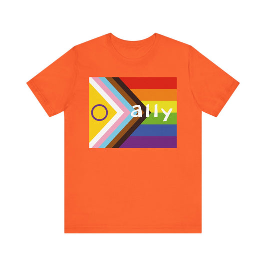 Progressive Pride Flag Ally T-shirt