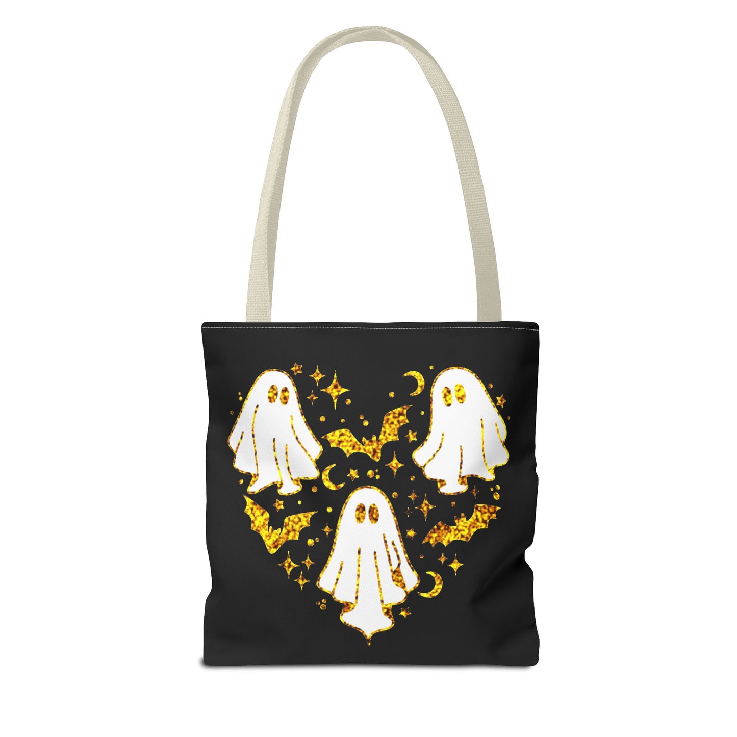 Spooky Ghost Heart Tote Bag - Perfect for Halloween, Trick or Treat, Gift for Kids, Witchy Vibes, Cute Accessory