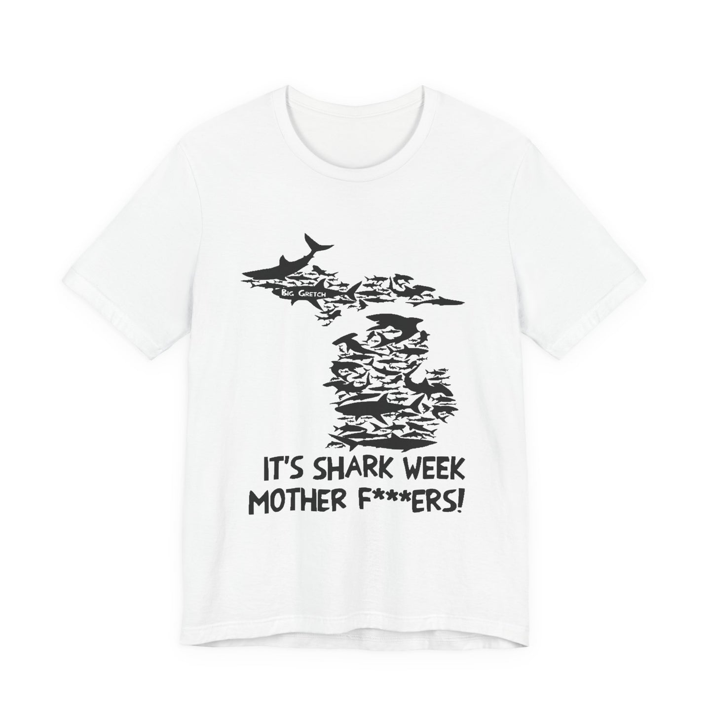 Whitmer Hot Mic Shark Week Unisex Tee, Fun Shark T-Shirt, Perfect for Summer, Shark Lover Gift, Funny Beach Apparel