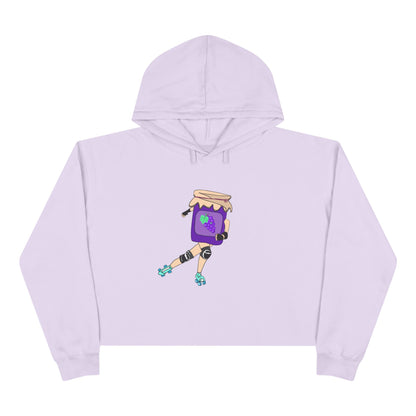 Grape Jammer Crop Hoodie