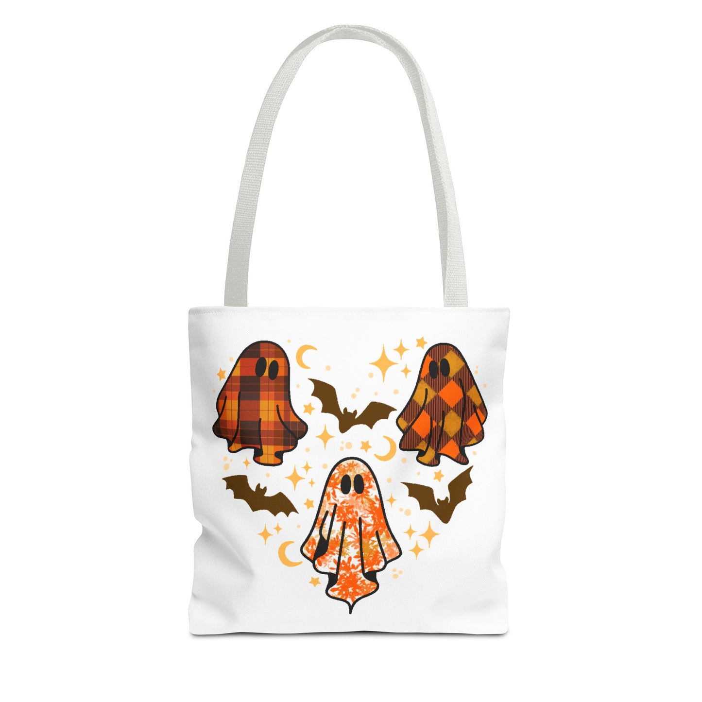 Spooky Ghost Tote Bag, Halloween Bags, Trick or Treat, Seasonal Tote, Autumn Accessories, Gift for Halloween Lovers