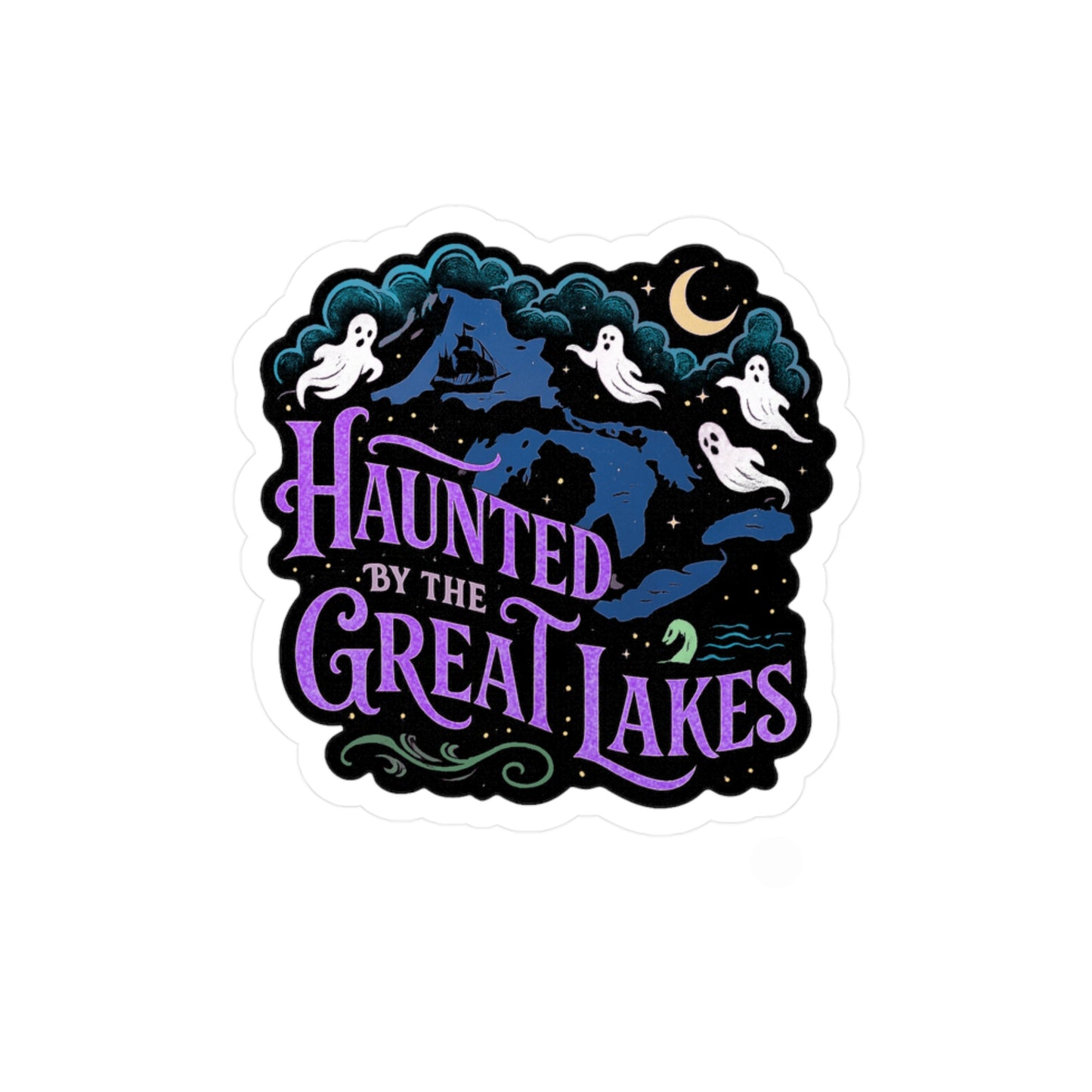 Vinyl Decal - Haunted By The Great Lakes