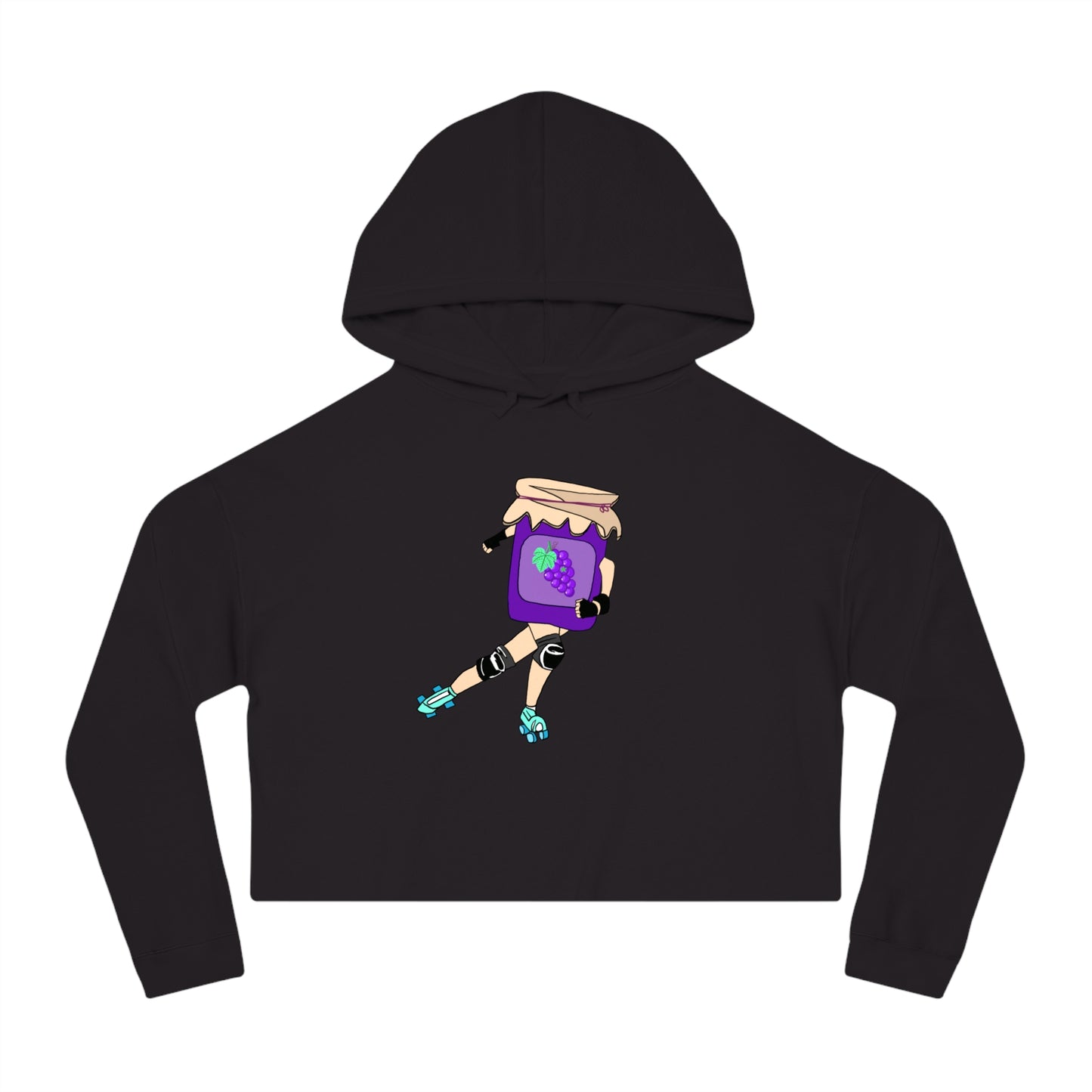 Grape Jammer Cropped Hooded Sweatshirt
