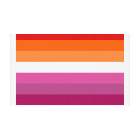 Lesbian Pride Vibrant Stripe Car Magnets, Colorful Vehicle Decals, Pride Accessories, Fun Auto Decor, Summer Road Trip Essentials