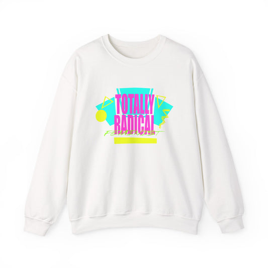 Totally Rad Feminist Crewneck Sweatshirt, Retro Style Hoodie, 80s Vintage Inspired Wear, Casual Cozy Sweater, Perfect Gift for Trendsetters