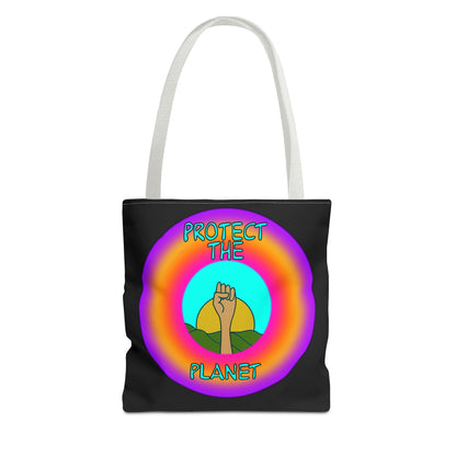 Eco-Friendly Tote Bag, Protect the Planet Design, Reusable Shopping Bag, Environmentally Conscious Gift, Earth Day Accessory, Sustainable