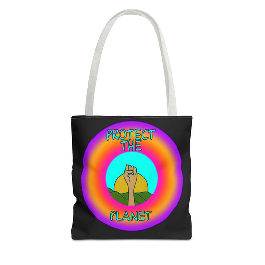 Eco-Friendly Tote Bag, Protect the Planet Design, Reusable Shopping Bag, Environmentally Conscious Gift, Earth Day Accessory, Sustainable