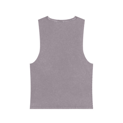 Unisex Stonewash Tank Top - Skate Fast Hit Fascists, Roller Skating Apparel, LGBTQ Pride Wear, Casual Summer Top, Protest Shirt