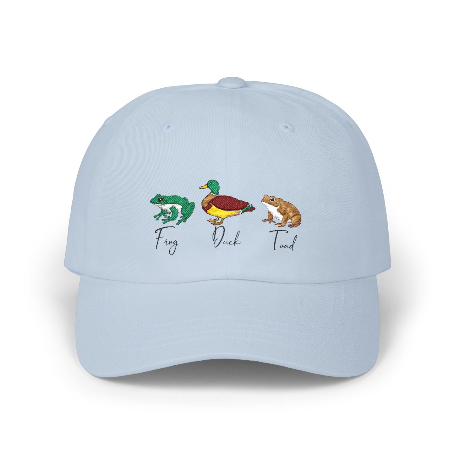 Subtle Anti Trump FDT- Frog Duck Toad Classic Dad Cap, Casual Baseball Hat, Unique Gift for Nature Lovers, Outdoor Sun Protection