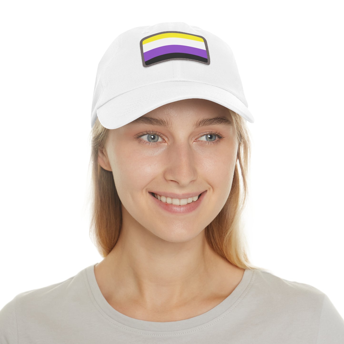 Nonbinary Pride Dad Hat, Casual Cap for LGBTQ+ Community, Rainbow Hat for Parades, Gifts for Dads and Allies, Everyday Wear