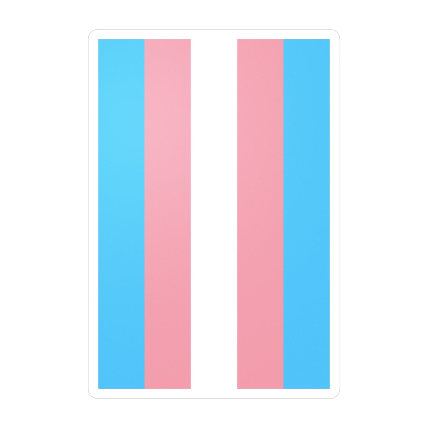 Transgender Pride Kiss-Cut Vinyl Decals, LGBTQ+ Stickers for Support, Car Decor, Window Decals, Trans Rights