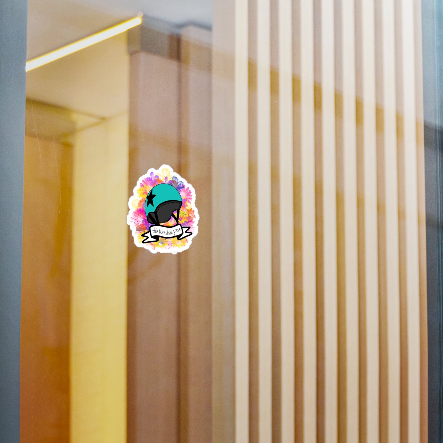 Jammer Star Pass Derby Flower Helmet Kiss-Cut Vinyl Decals, Journals, Laptops, Water Bottles, Gift Bumper Stickers