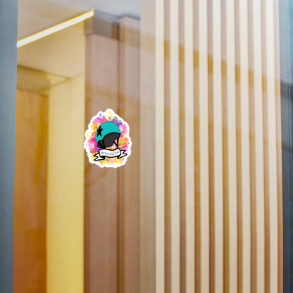 Jammer Star Pass Derby Flower Helmet Kiss-Cut Vinyl Decals, Journals, Laptops, Water Bottles, Gift Bumper Stickers