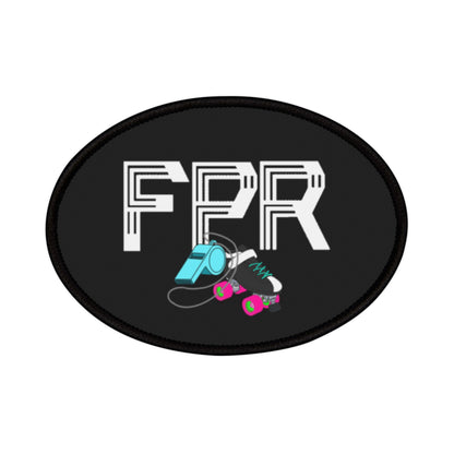 Front Pack Ref Derby Roller Skate Iron-On Patches for Jackets, Bags, DIY Projects, Skate Lovers, Fun Gifts for Holidays