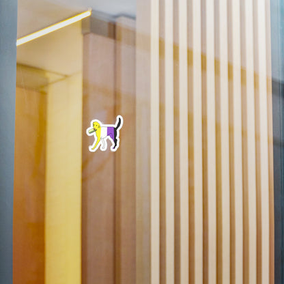 Non-Binary Pride Zucchini Dog Kiss-Cut Vinyl Decals