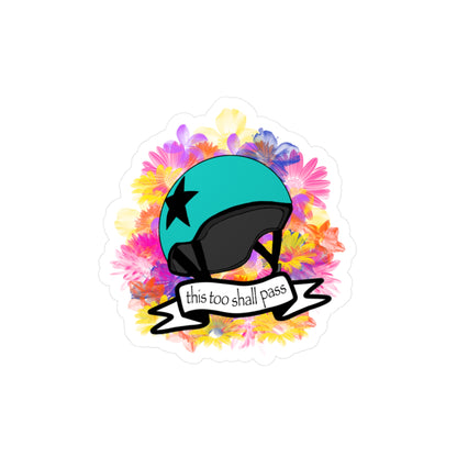 Jammer Star Pass Derby Flower Helmet Kiss-Cut Vinyl Decals, Journals, Laptops, Water Bottles, Gift Bumper Stickers