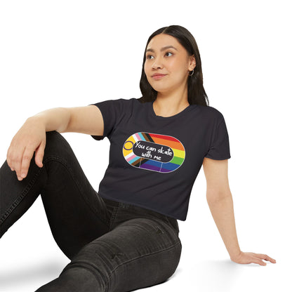 Derby Inclusion Women's Festival Crop Top - Perfect for Skating, Music Festivals, Summer Vibes, Pride Events, Casual Outings, Gift Idea
