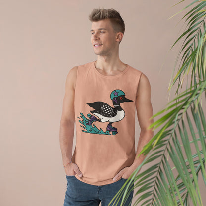 Tank Top featuring Roller Derby Playing Loon from Platte Lake Monsters Roller Derby