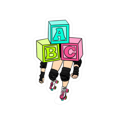 Blocker- Roller Derby Kiss-Cut Vinyl Decal