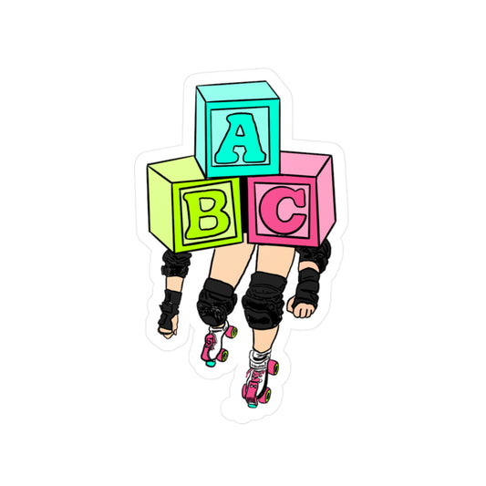 Blocker- Roller Derby Kiss-Cut Vinyl Decal