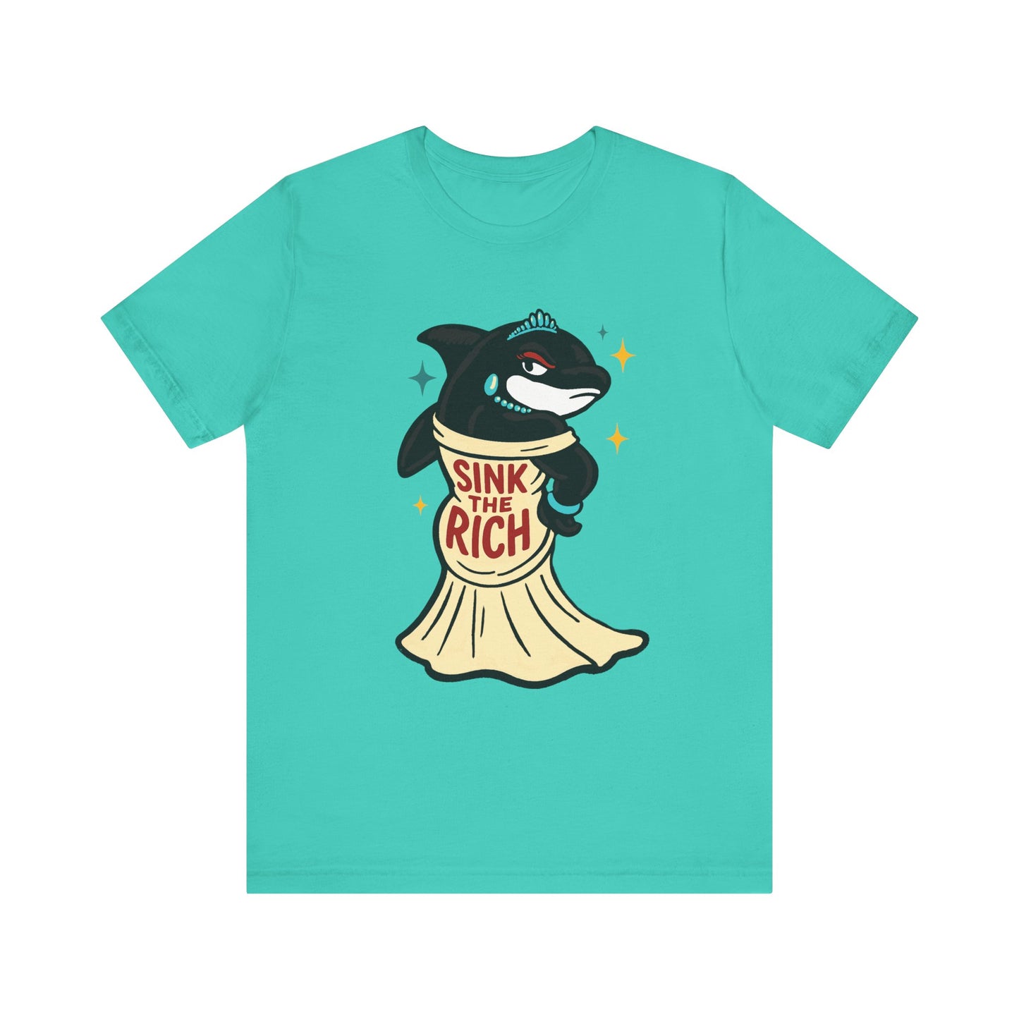 AOC Orca- Sink the Rich Design, Unisex Casual Wear, Perfect for Activists, Humor Gift, Everyday Style