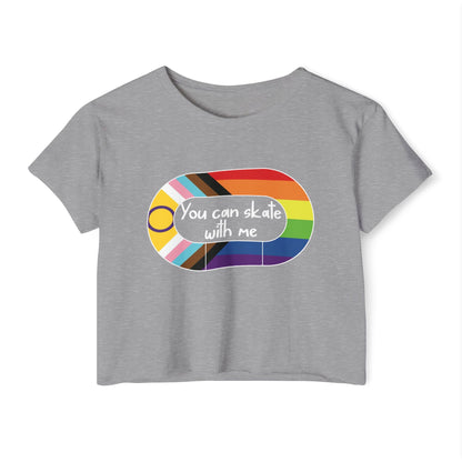 Derby Inclusion Women's Festival Crop Top - Perfect for Skating, Music Festivals, Summer Vibes, Pride Events, Casual Outings, Gift Idea