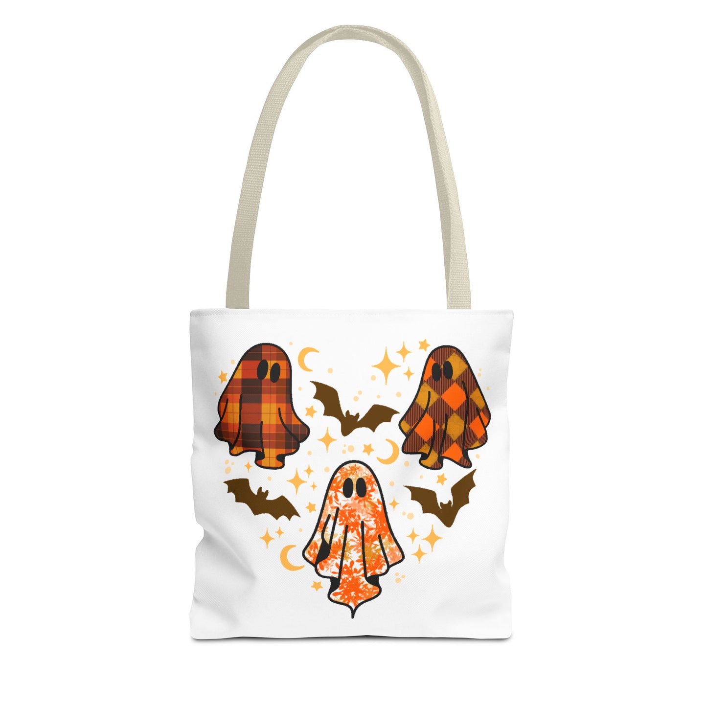 Spooky Ghost Tote Bag, Halloween Bags, Trick or Treat, Seasonal Tote, Autumn Accessories, Gift for Halloween Lovers
