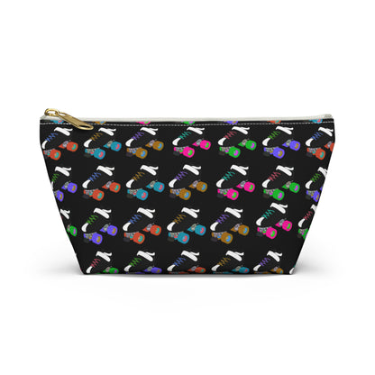Skate Bout Day Pouch, Makeup Bag, Travel Organizer, Holiday Gift, Fashion Pouch, Kid's Gift, Fun Clutch